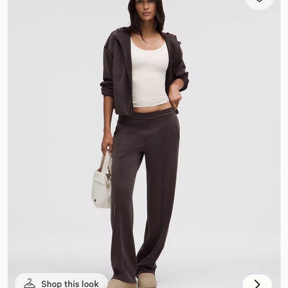 lululemon athletica Dark Brown Wide-Leg Lounge Pants